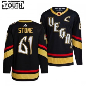 Vegas Golden Knights tröja Mark Stone 61 Adidas 2022-23 Svart Reverse Retro 2.0 Authentic - NHL Tröjor Barn